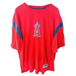 Los Angeles Angels MLB T Shirt Mens 2XL Red Majestic Baseball Tee